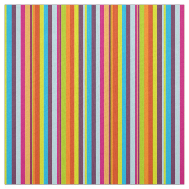 Classic Colorful Stripes Fabric (Swatch)