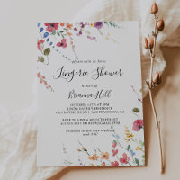 Classic Colorful Wild Bridal Lingerie Shower
