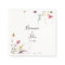 Classic Colorful Wild Floral Wedding Napkin