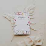 Classic Colorful Wild Wedding Words of Wisdom  Advice Card<br><div class="desc">This classic colorful wild wedding words of wisdom advice card is perfect for a rustic wedding. The design features a yellow, purple, white wild flowers with foliage in a rose and green watercolor background. These cards are perfect for a wedding, bridal shower, baby shower, graduation party & more. Personalize the...</div>