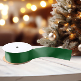 Classic Colors - Classic Green  Solid Satin Ribbon