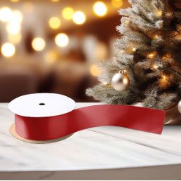 Classic Colors - Classic Red - Solid Satin Ribbon