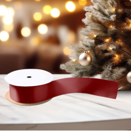 Classic Colors - Dark Red - Solid Satin Ribbon