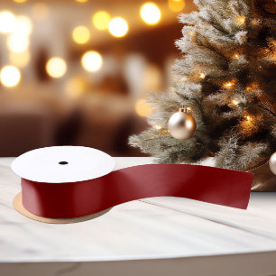 Classic Colors - Dark Red - Solid Satin Ribbon