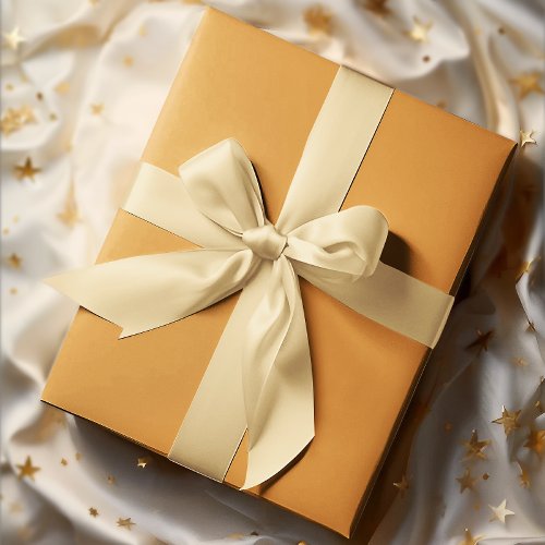 Classic Colors _ Golden Orange _ Solid Roll Wrapping Paper
