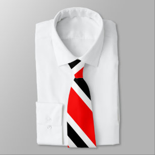 Classic Colors Red White and Black Tie