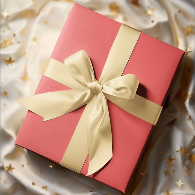 Classic Colors - Soft Red - Solid Roll Wrapping Paper (Creator Uploaded)