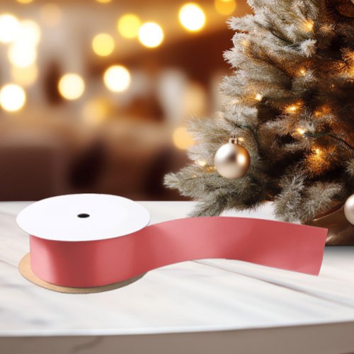 Classic Colors _ Soft Red _ Solid Satin Ribbon