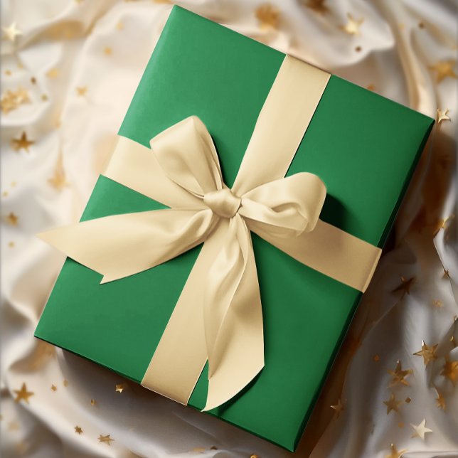 Classic Colors - Traditional Green - Solid Roll Wrapping Paper (Creator Uploaded)