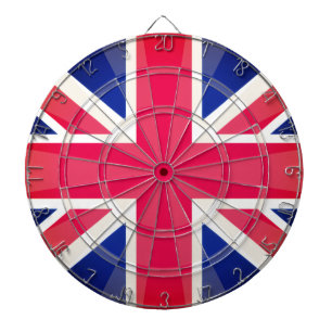Classic Colours Union Jack Vintage Style UK Flag Dart Board