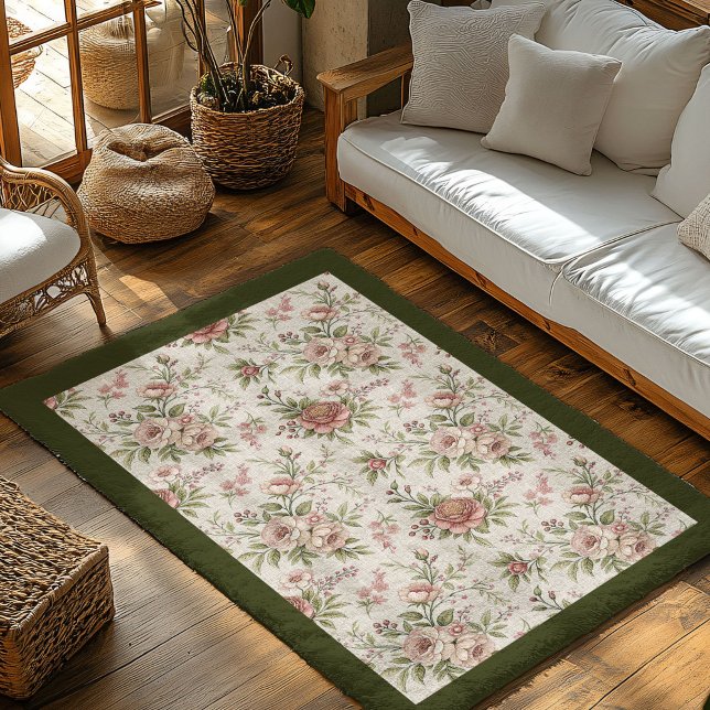 Classic Comfort Vintage-Inspired Shabby Chic Rug   (Classic Comfort Vintage-Inspired Shabby Chic Rug)