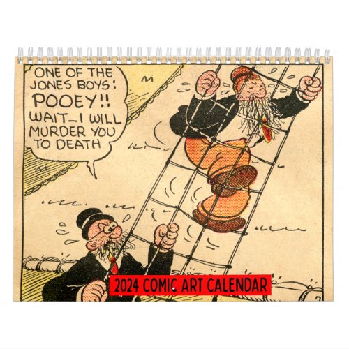 Classic Comic Art 2024 Calendar