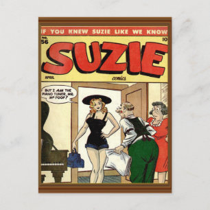 Classic Comic Cover Vintage Suzie  Postcard