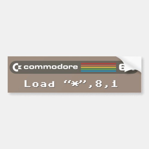 Classic Commodore 64 LOAD Command Bumper Sticker