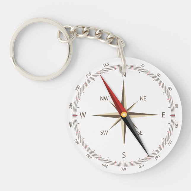Classic compass keychain (Front)