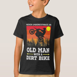 Classic Cool Vintage Retro Motocross Dirt Bike T-Shirt