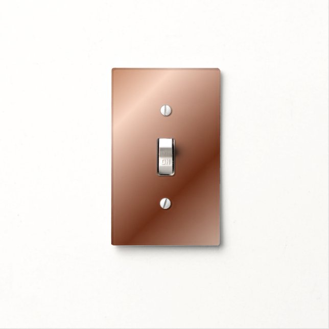 Classic Copper #15 Light Switch Cover (In Situ)