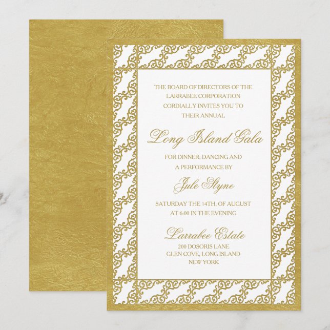 Classic Corporate Gala Event Invitation (Front/Back)