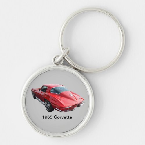 Classic Corvette Coupe Keychain