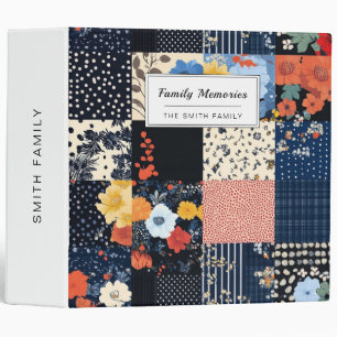 Classic Country Patchwork Quilt - Bold Botanicals 3 Ring Binder
