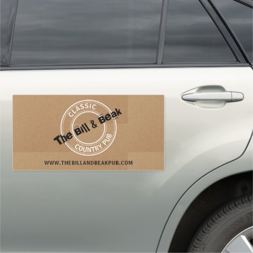 Classic Country Pub Logo PubBrewery Car Magnet