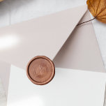 Classic Couple Monogram Minimalist Wedding Wax Seal Sticker<br><div class="desc">Classic Couple Monogram Minimalist Wedding Wax Seal Stamp. All the texts are pre-arranged for you to personalize easily and quickly with your own details.</div>