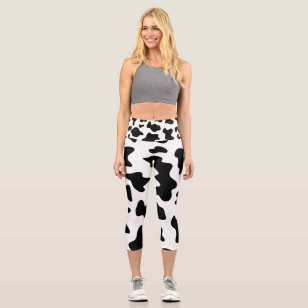 cow print workout leggings