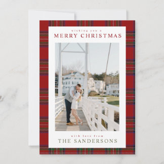 Classic Cozy Tartan Holiday Card