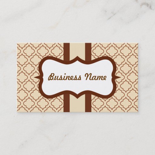 Customizable Classic Cream Business Card