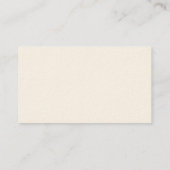 Classic Cream-Colored  Business Cards Template (Back)