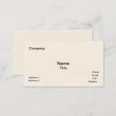 Classic Cream-Colored  Business Cards Template (Front/Back)
