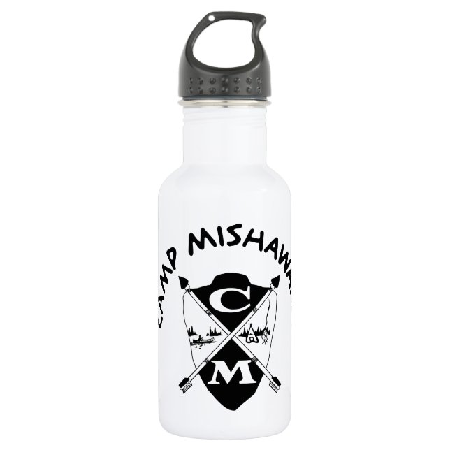 Classic Crest Stainless Steel Water Bottle (Front)
