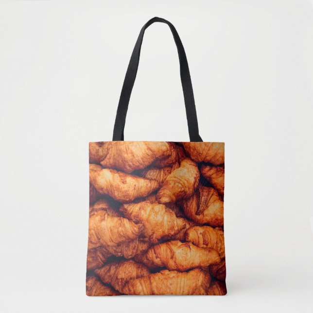 Classic croissants, top view tote bag (Front)