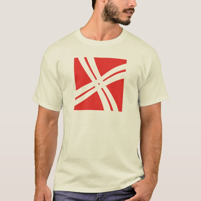 Classic Cross line Letter X Monogram T-Shirt (Front)