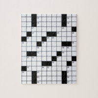 Classic Crossword Grid Jigsaw Puzzle