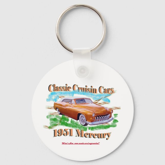 Classic Cruisin Cars 1951 Mercury Keychain (Front)
