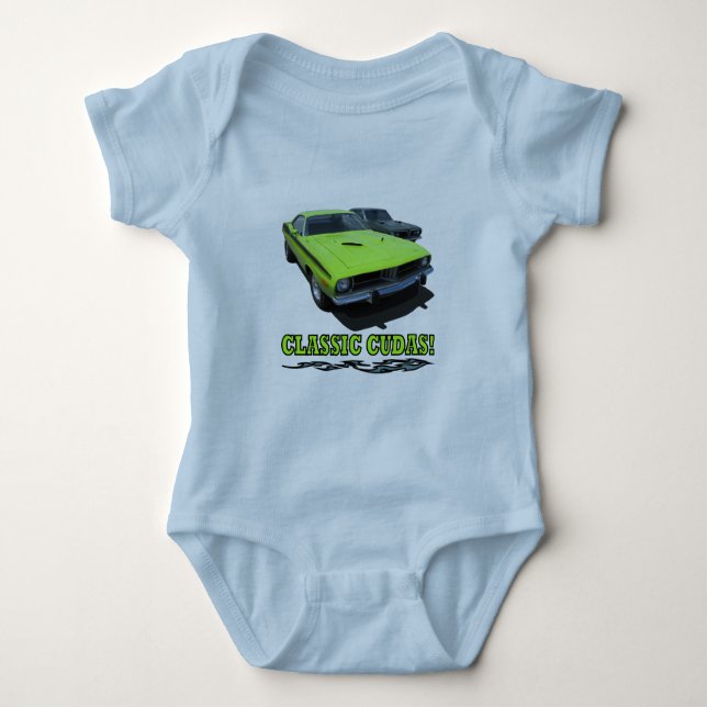 Classic Cudas Design Baby Bodysuit (Front)
