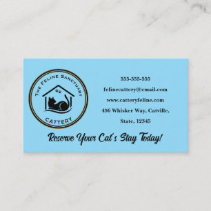 Classic Custom Cattery Business Card
