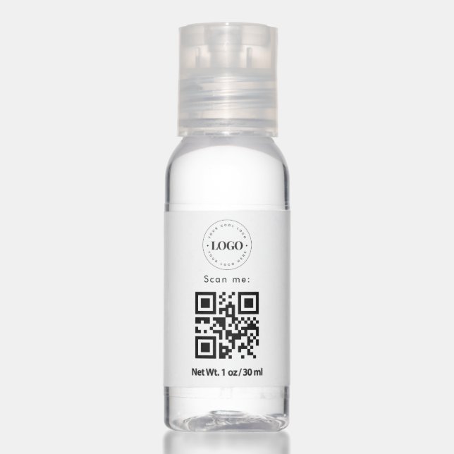 Classic Custom Logo & Qr Code Scan Business Promo  Hand Sanitizer (Front)