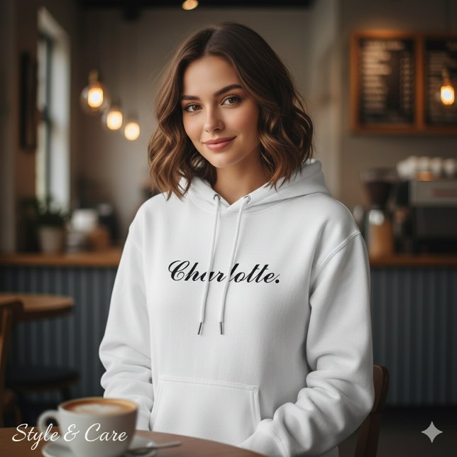 Classic Custom Name Hoodie for Women in Soft Style (Classic Custom Name Hoodie for Women in Soft Style)