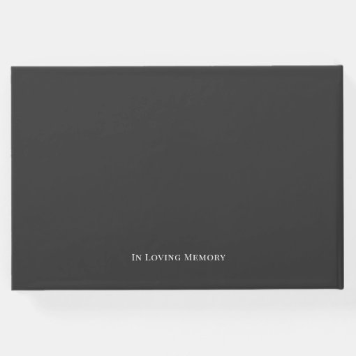 Classic Custom Photo Memorial Guest Book Zazzle