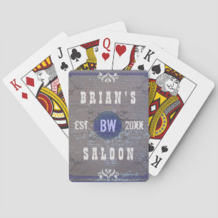 Classic Customizable Home Bar Beer Saloon Poker Cards