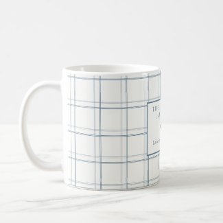 Classic Customizable Plaid Lake House Blue Fish