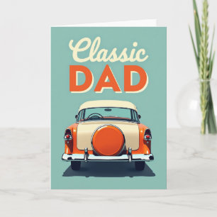 Classic Dad Auto Illustration Card