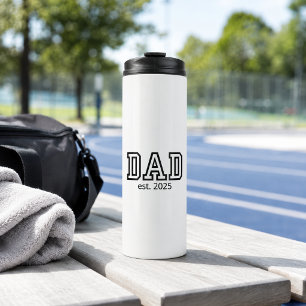 Classic Dad Established Custom Year New Father Thermal Tumbler