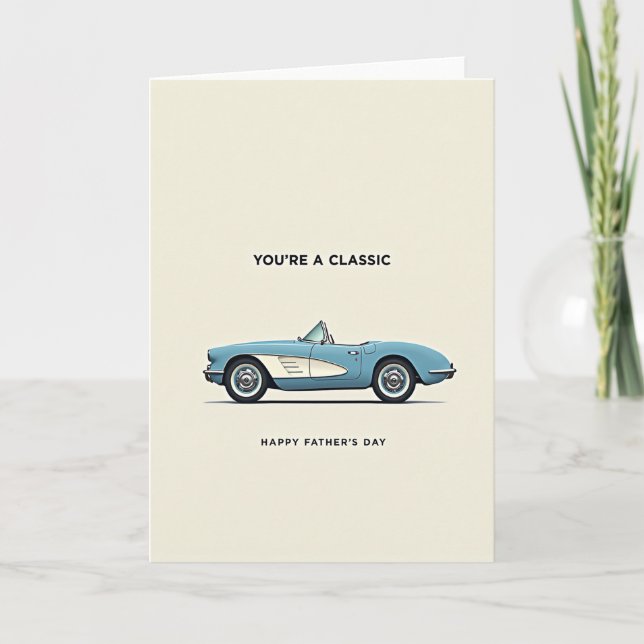 Classic Dad Happy Fathers Day Card (Front)
