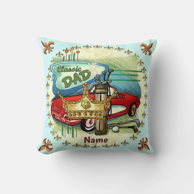 Classic Dad  Pillow (Front)