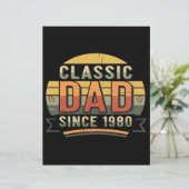 Classic Dad Since 1980  Vintage Retro  (Standing Front)