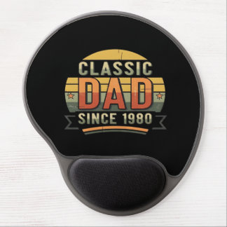 Classic Dad Since 1980  Vintage Retro  Gel Mouse Pad