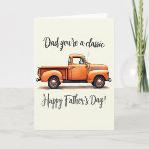 Classic Dad Truck Fathers Day Card